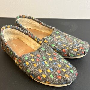 TOMS Warm Colorful Patterned Slippers